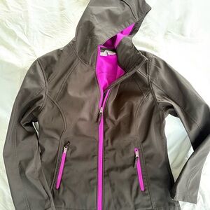 Women's Gray and Pink Ski Jacket